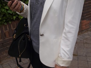 blazer, white, details, blogger